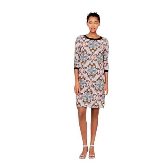 J.CREW Dresses & Skirts - J.Crew Misty Fog Floral Silk Lined Shift Dress with Pockets Size 2